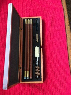 Gunsmith Deluxe Wooden Rod Shotgun Cleaning Kit 12 & 20 Gauge All Included NIB